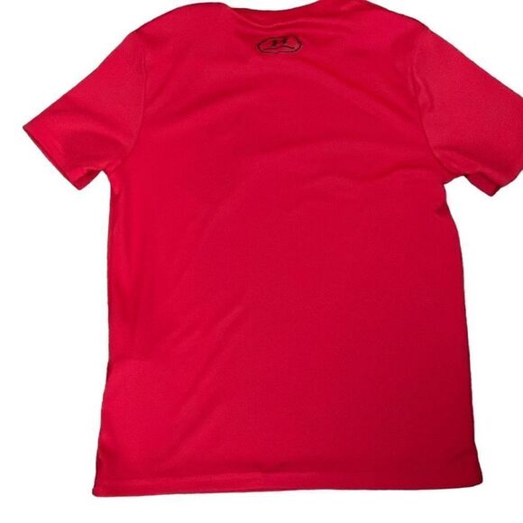EUC! Red Under Armour HeatGear Short Sleeve Tee - Size Y Small - Picture 2 of 5
